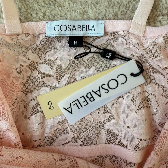 Cosabella Pink Lace Bodysuit With Adjustable Staps - Picture 4 of 4